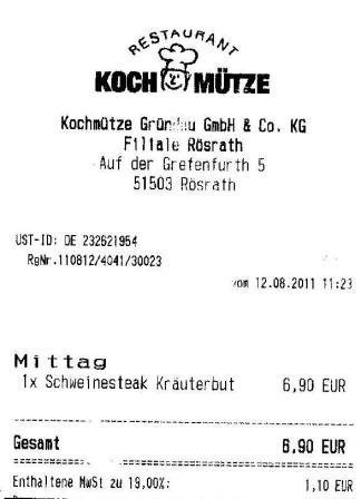 satr Hffner Kochmtze Restaurant